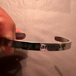 Ricky Martin vip silver bracelet